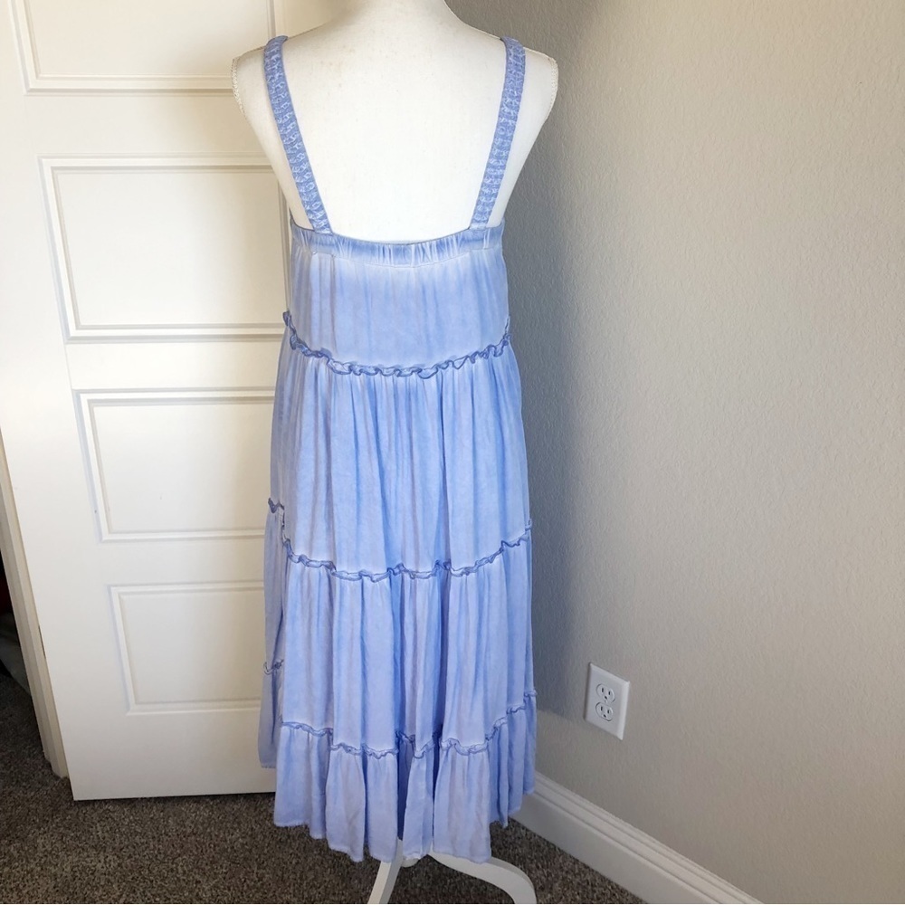 Anthropologie Saturday Sunday NELL Lavender Sleeveless Tiered Ruffle Mid… - Picture 4 of 11
